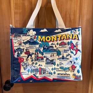 Large Montana Map Travel Tote 💫